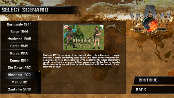 Wars Across the World: Rhodesia 1972 for steam Wars Across the World: Rhodesia 1972 for steam