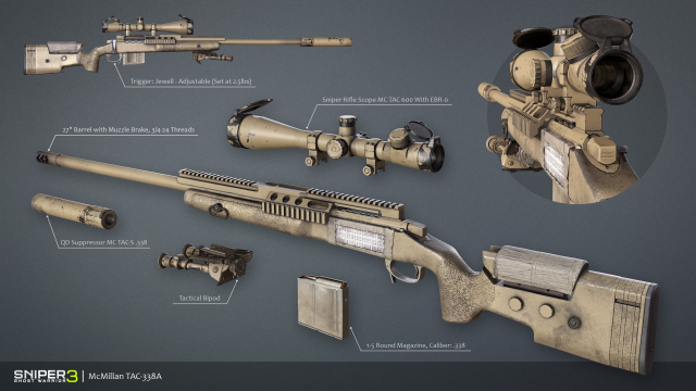 Sniper Ghost Warrior 3 &#8211; Sniper Rifle McMillan TAC-338A