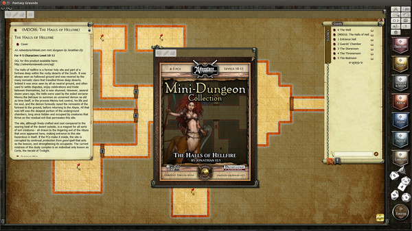 Fantasy Grounds - Mini-Dungeon #016: The Halls of Hellfire (PFRPG)
