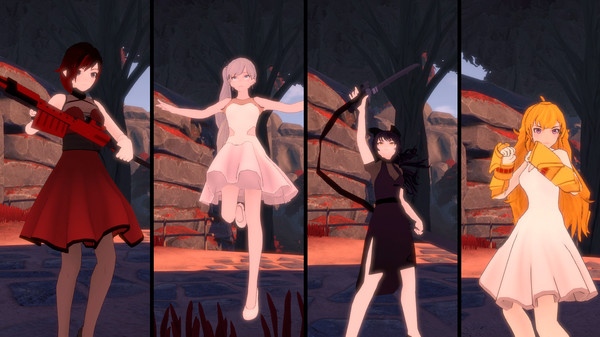 RWBY: Grimm Eclipse - Team RWBY Beacon Dance Costume Pack