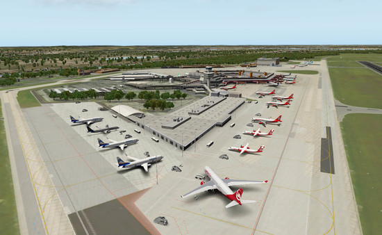 скриншот X-Plane 11 - Add-on: Aerosoft - Airport Berlin-Tegel 2