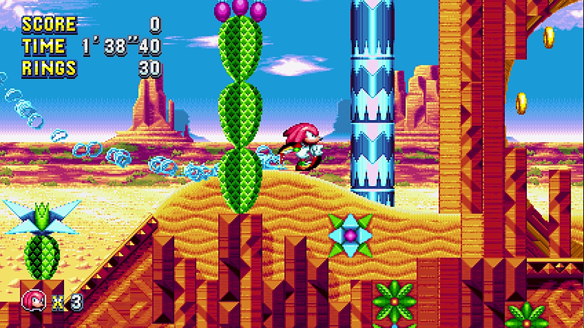 Jogando sonic mania no celular