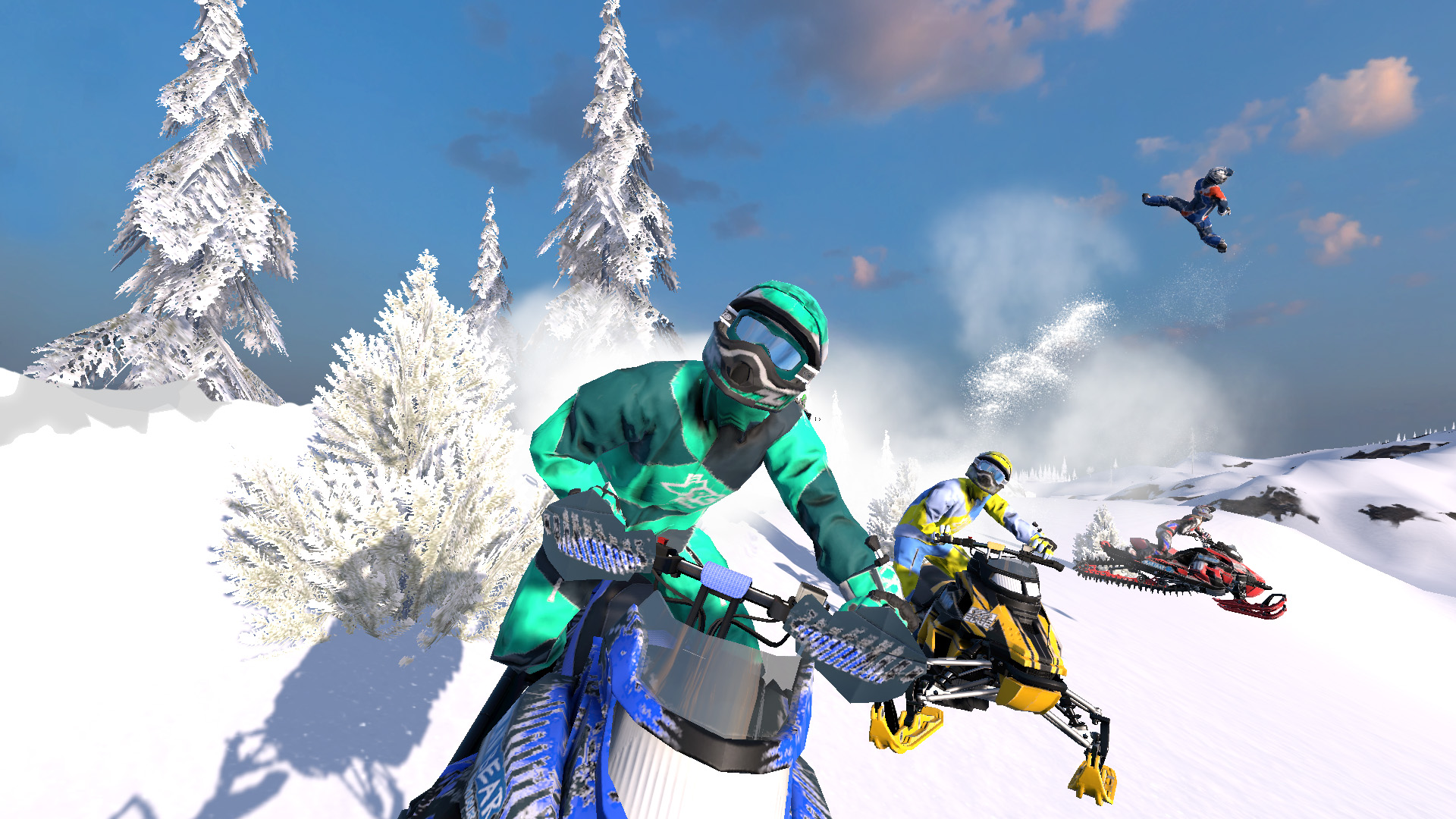 snowmobile games with a blue x on playstore