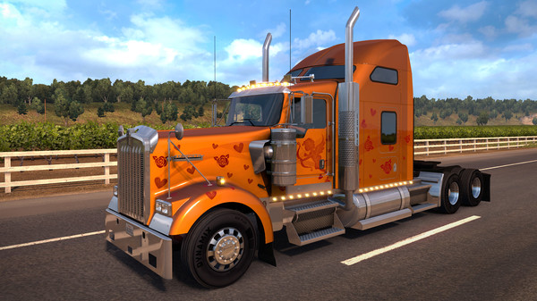 скриншот American Truck Simulator - Valentine's Paint Jobs Pack 4