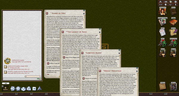скриншот Fantasy Grounds - C2 Shades of Mist (Castles and Crusades) 0