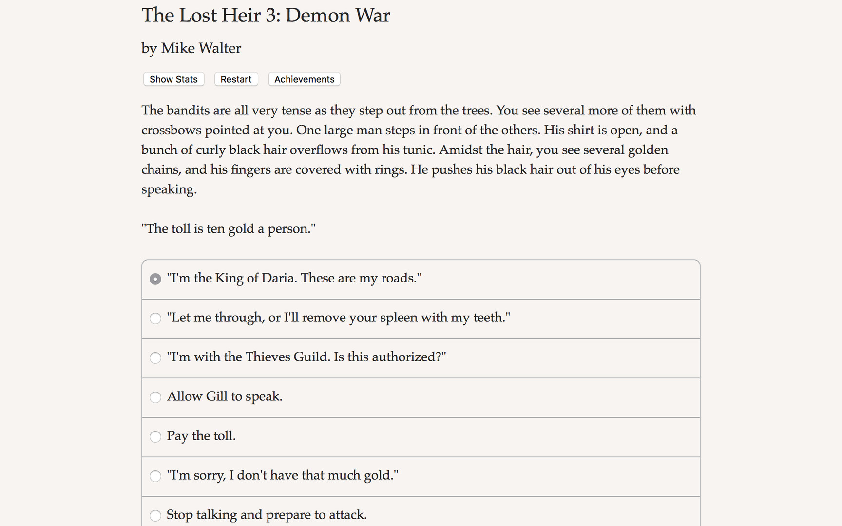 The Lost Heir 3: Demon War Demo #4