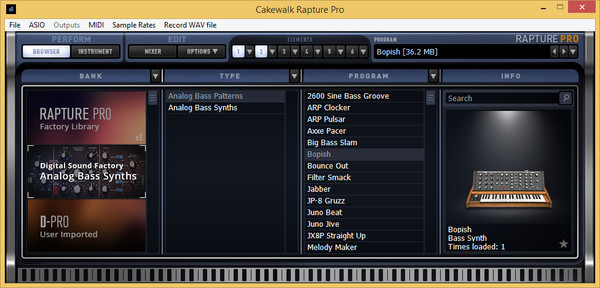 скриншот Xpack - Digital Sound Factory - Analog Bass Synths 1