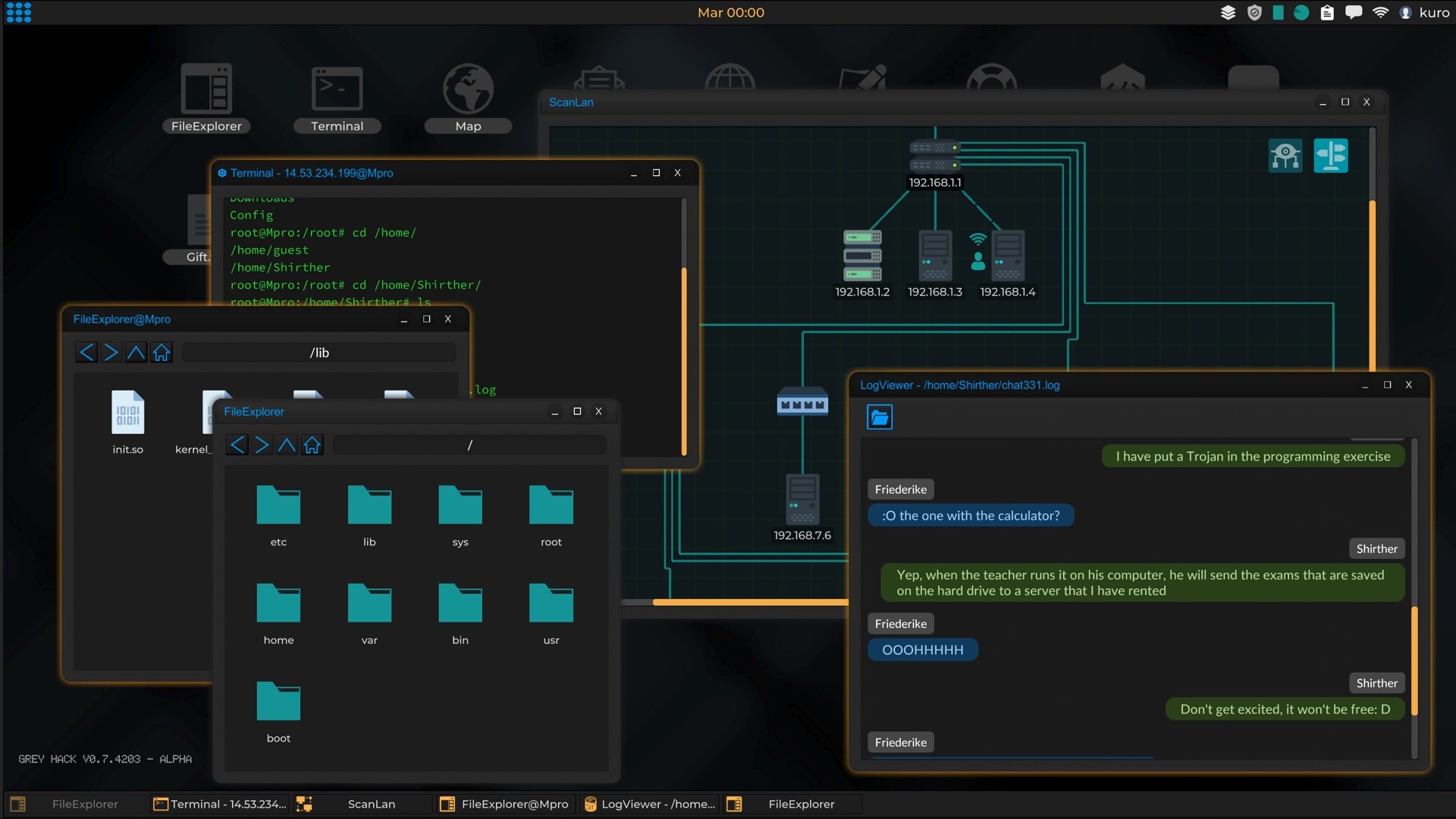 Download Terminal Hacker (Prank) android on PC