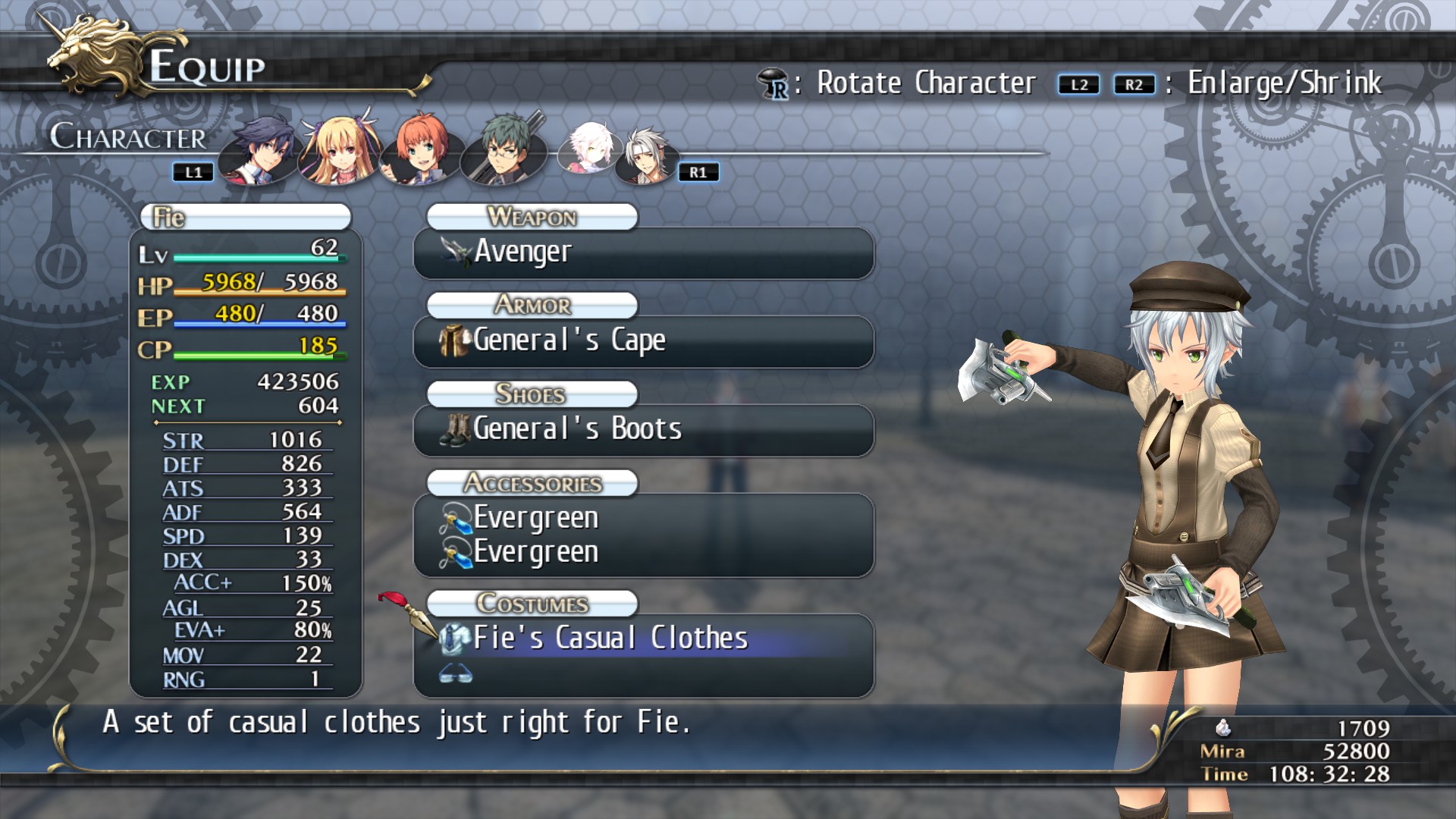 The Legend of Heroes: Trails of Cold Steel - Fie's Casuals Featured Screenshot #1