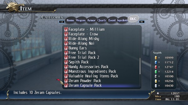 The Legend of Heroes: Trails of Cold Steel - Zeram Capsule Pack for steam The Legend of Heroes: Trails of Cold Steel - Zeram Capsule Pack for steam