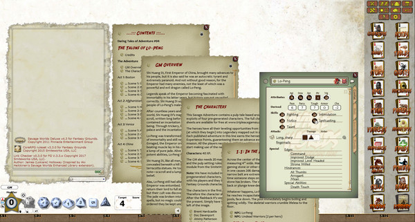 скриншот Fantasy Grounds - Daring Tales of Adventure 04: The Talons of LoPeng (Savage Worlds) 3