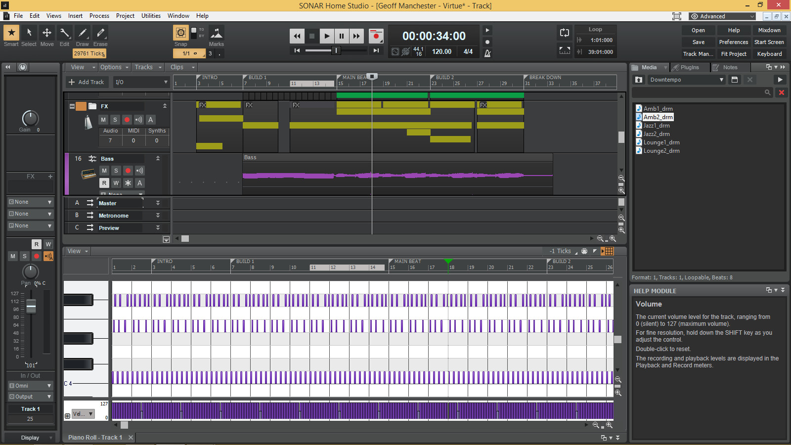 SONAR Home Studio Demo #5