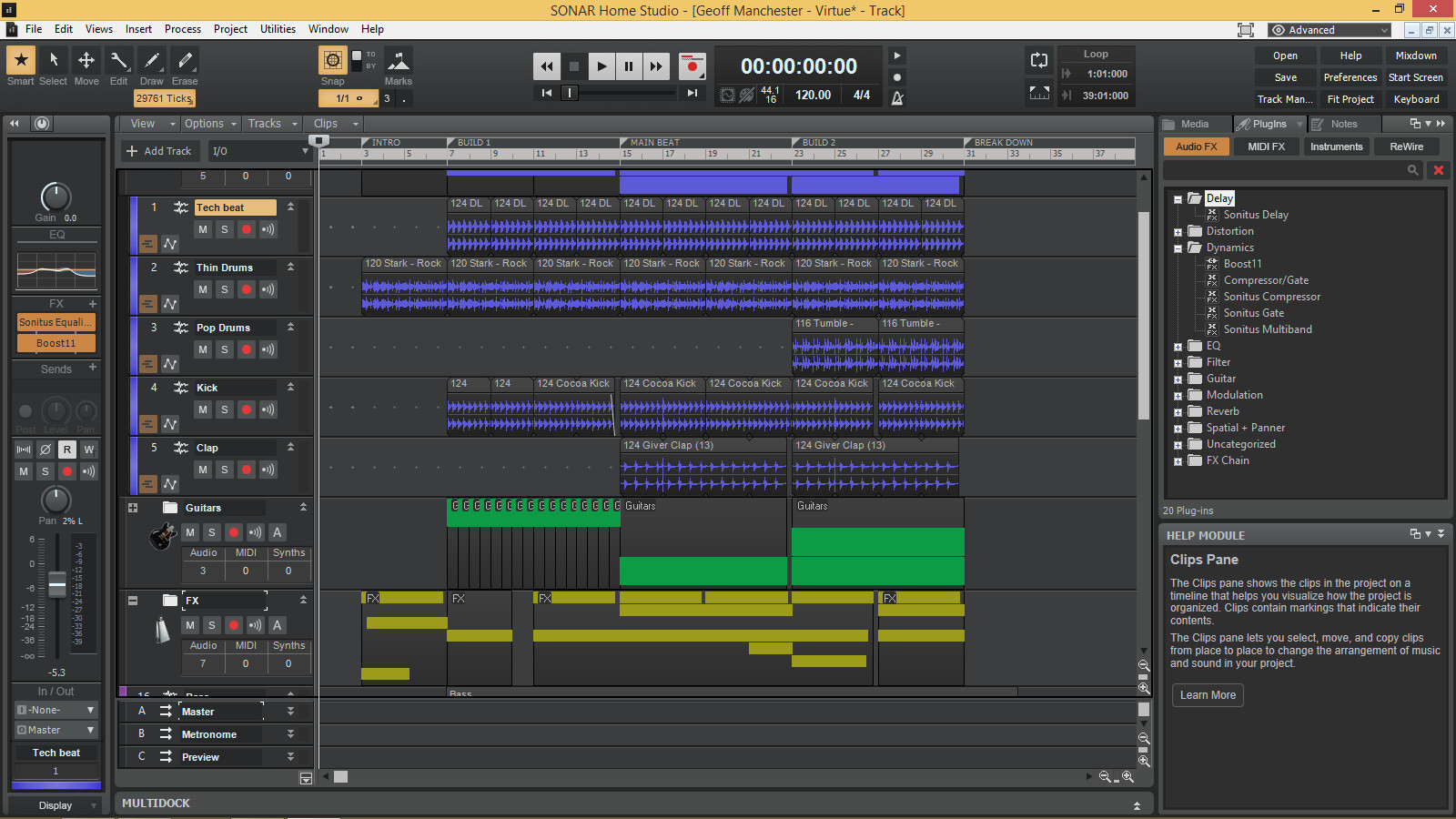 SONAR Home Studio Demo #3