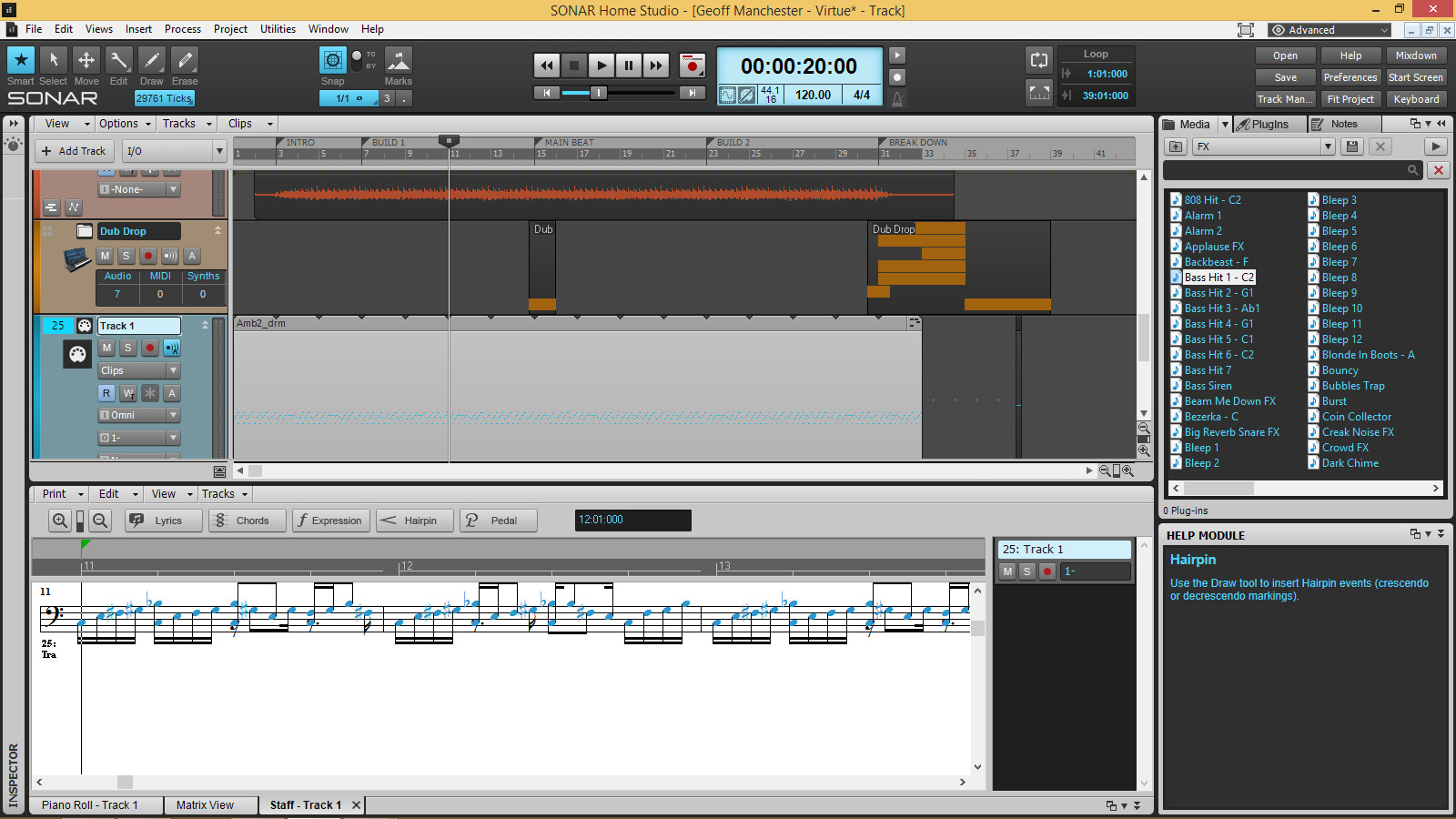 SONAR Home Studio Demo #4