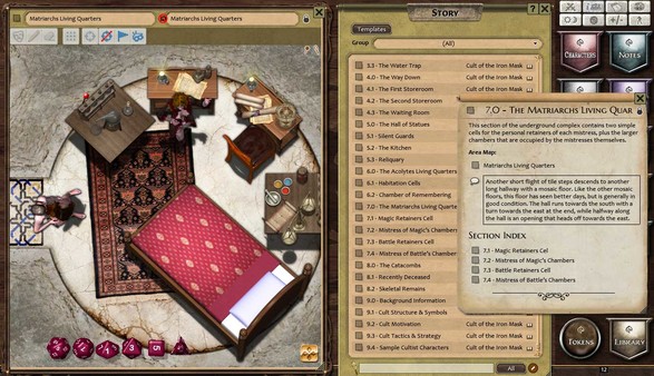 скриншот Fantasy Grounds - Compass Point 02 - Cult of the Iron Mask (3.5E) 3