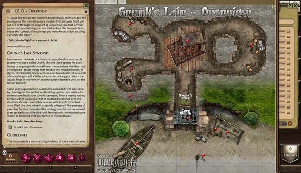 скриншот Fantasy Grounds - Compass Point 04 - Grunk's Lair (3.5E) 3