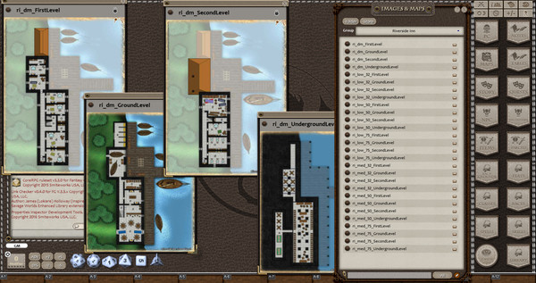 скриншот Fantasy Grounds - 0one's Colorprints #2: Riverside Inn (Map Pack) 2