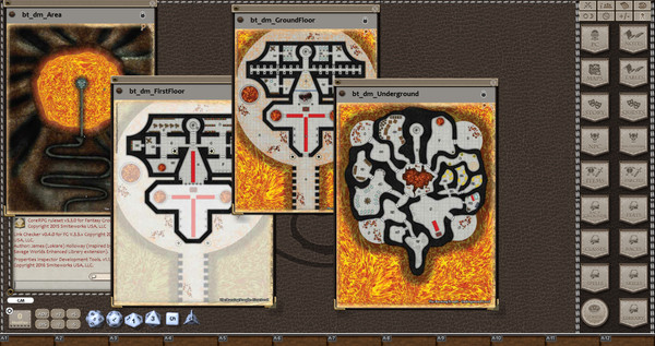 скриншот Fantasy Grounds - 0one's Colorprints #3: The Burning Temple (Map Pack) 1