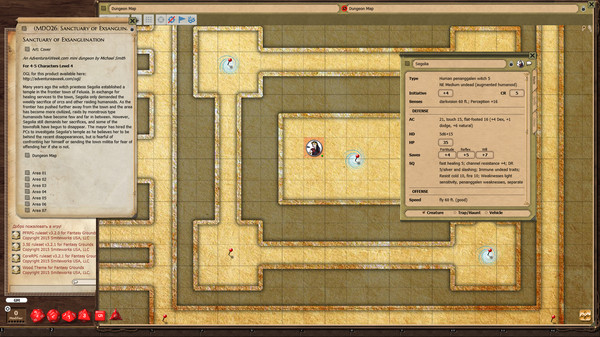 скриншот Fantasy Grounds - Mini-Dungeon #026: Sanctuary of Exsanguination (PFRPG) 3