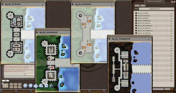 скриншот Fantasy Grounds - 0one's Colorprints #4: Bridge Gatehouse (Map Pack) 3