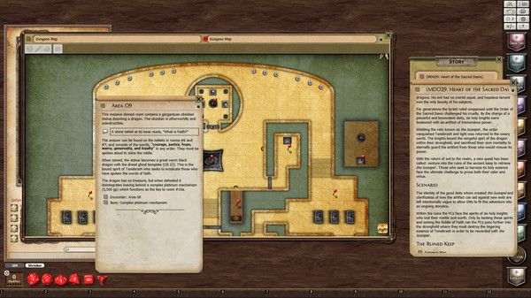 скриншот Fantasy Grounds - Mini-Dungeon #029: Heart of the Sacred Dawn (PFRPG) 1
