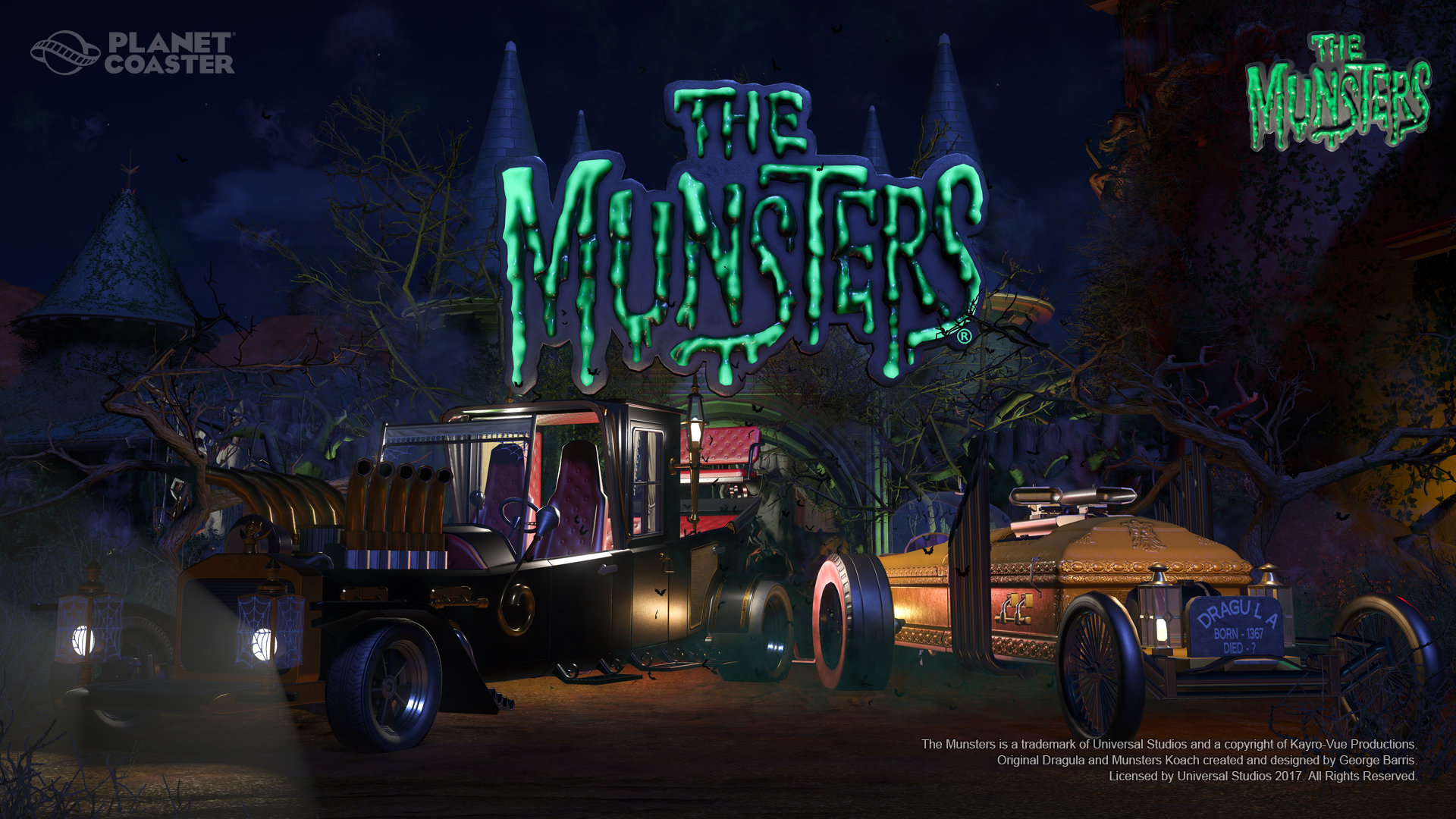 Planet Coaster - The Munsters® Munster Koach Construction Kit в Steam