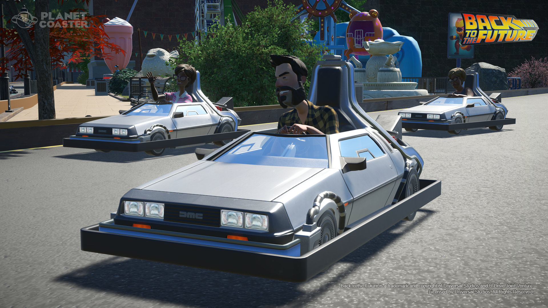 Planet Coaster Back to the Future Time Machine Construction Kit