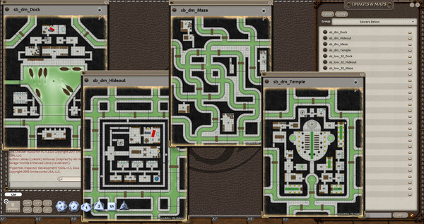 скриншот Fantasy Grounds - 0one's Colorprints #5: Sewers Below (Map Pack) 2