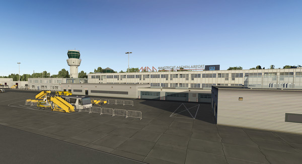 скриншот X-Plane 11 - Add-on: Aerosoft - Airport Maastricht-Aachen 1