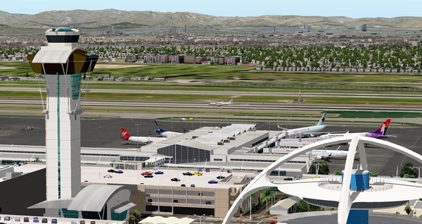 скриншот X-Plane 11 - Add-on: FunnerFlight - Airport Los Angeles International V2 1