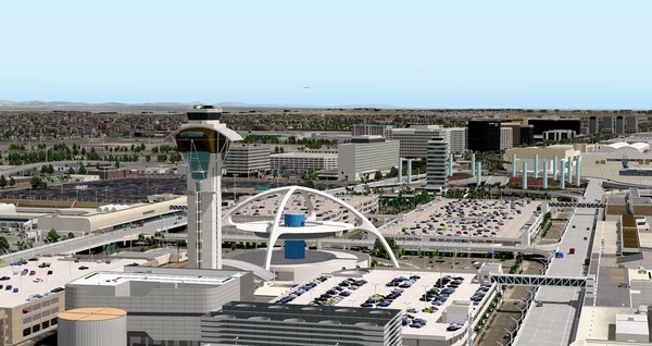 скриншот X-Plane 11 - Add-on: FunnerFlight - Airport Los Angeles International V2 2
