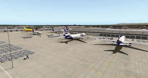 скриншот X-Plane 11 - Add-on: FunnerFlight - Airport Los Angeles International V2 5