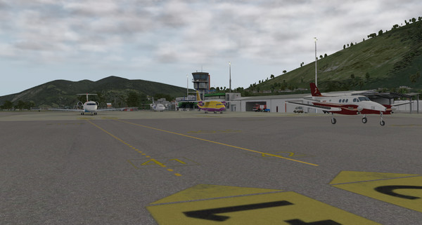 скриншот X-Plane 11 - Add-on: Aerosoft - Airport Lugano 5