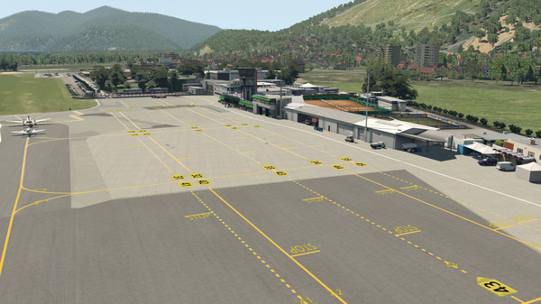 скриншот X-Plane 11 - Add-on: Aerosoft - Airport Lugano 4