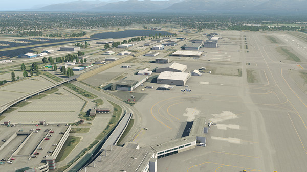 скриншот X-Plane 11 - Add-on: Aerosoft - Airport Anchorage 2