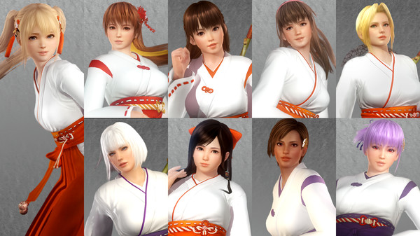 DOA5LR Shrine Maiden Costume Set for steam