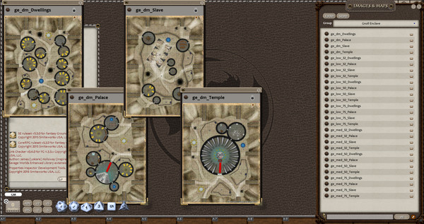 скриншот Fantasy Grounds - 0one's Colorprints #8: Gnoll Enclave (Map Pack) 3