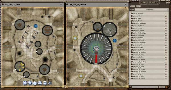 скриншот Fantasy Grounds - 0one's Colorprints #8: Gnoll Enclave (Map Pack) 2