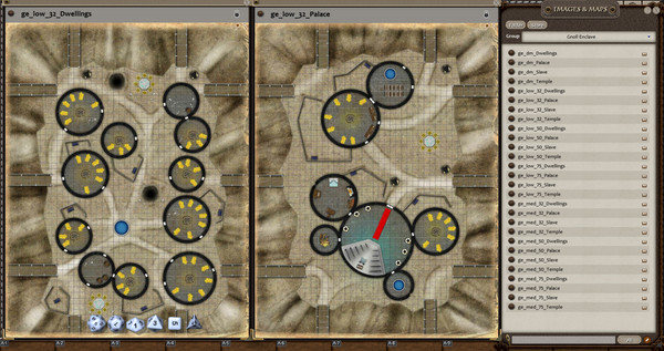 скриншот Fantasy Grounds - 0one's Colorprints #8: Gnoll Enclave (Map Pack) 1