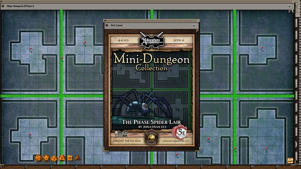 скриншот Fantasy Grounds - Mini-Dungeon #025: The Phase Spider Lair (5E) 0