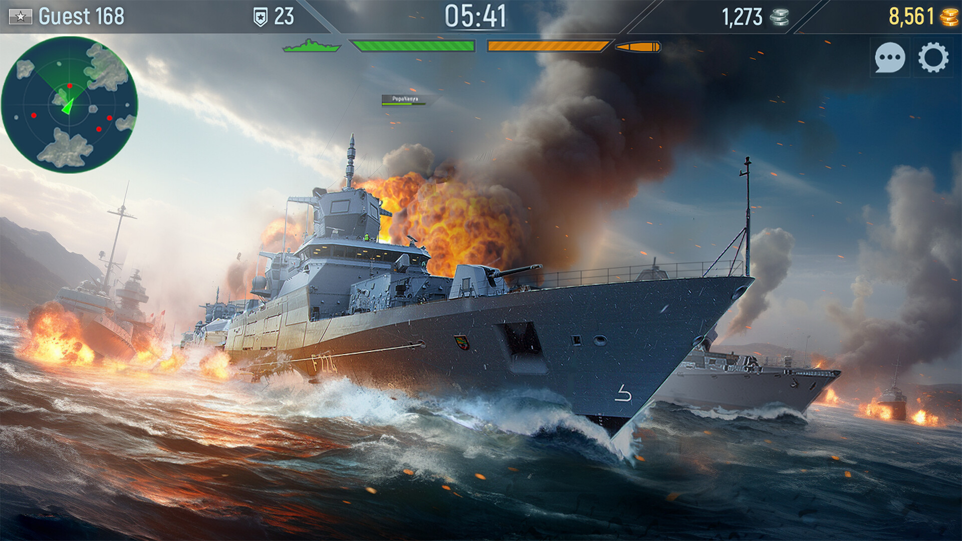 WORLD OF WARSHIPS - Guerra de Navios de Guerra! Gameplay em Português! 
