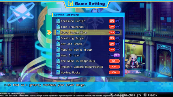 скриншот Superdimension Neptune VS Sega Hard Girls - Fever Gauge Plus 1