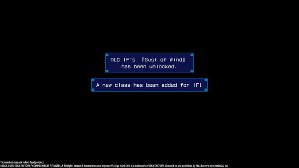 скриншот Superdimension Neptune VS Sega Hard Girls - IF's Gust of Wind 0