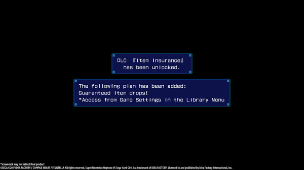скриншот Superdimension Neptune VS Sega Hard Girls - Item Insurance 0