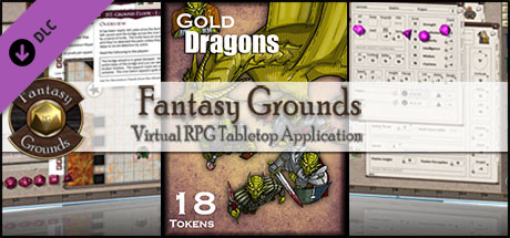 Fantasy Grounds - Gold Dragons (Token Pack) banner image