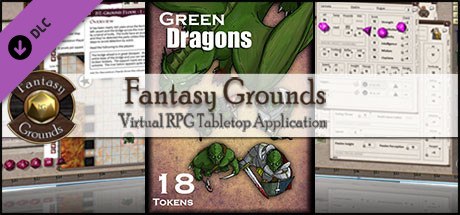 Fantasy Grounds - Green Dragons (Token Pack) banner image