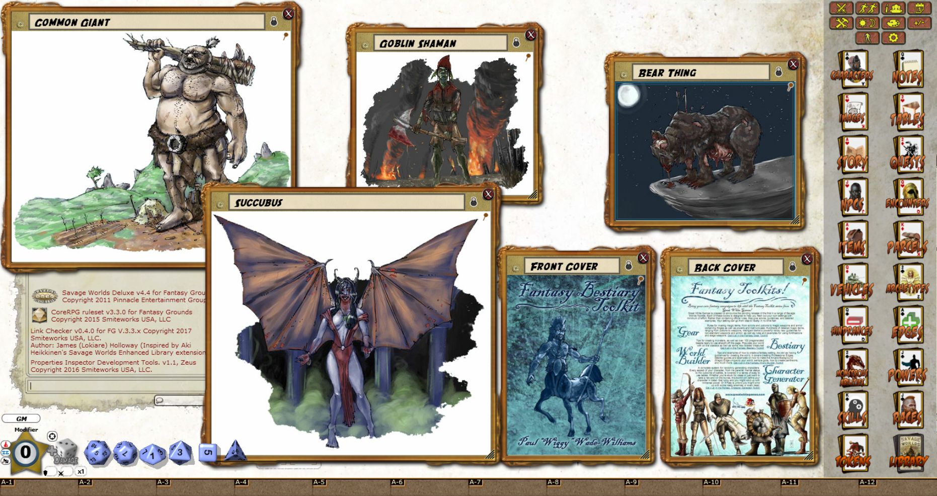 Fantasy Grounds - Fantasy Bestiary Toolkit (Savage Worlds) On Steam