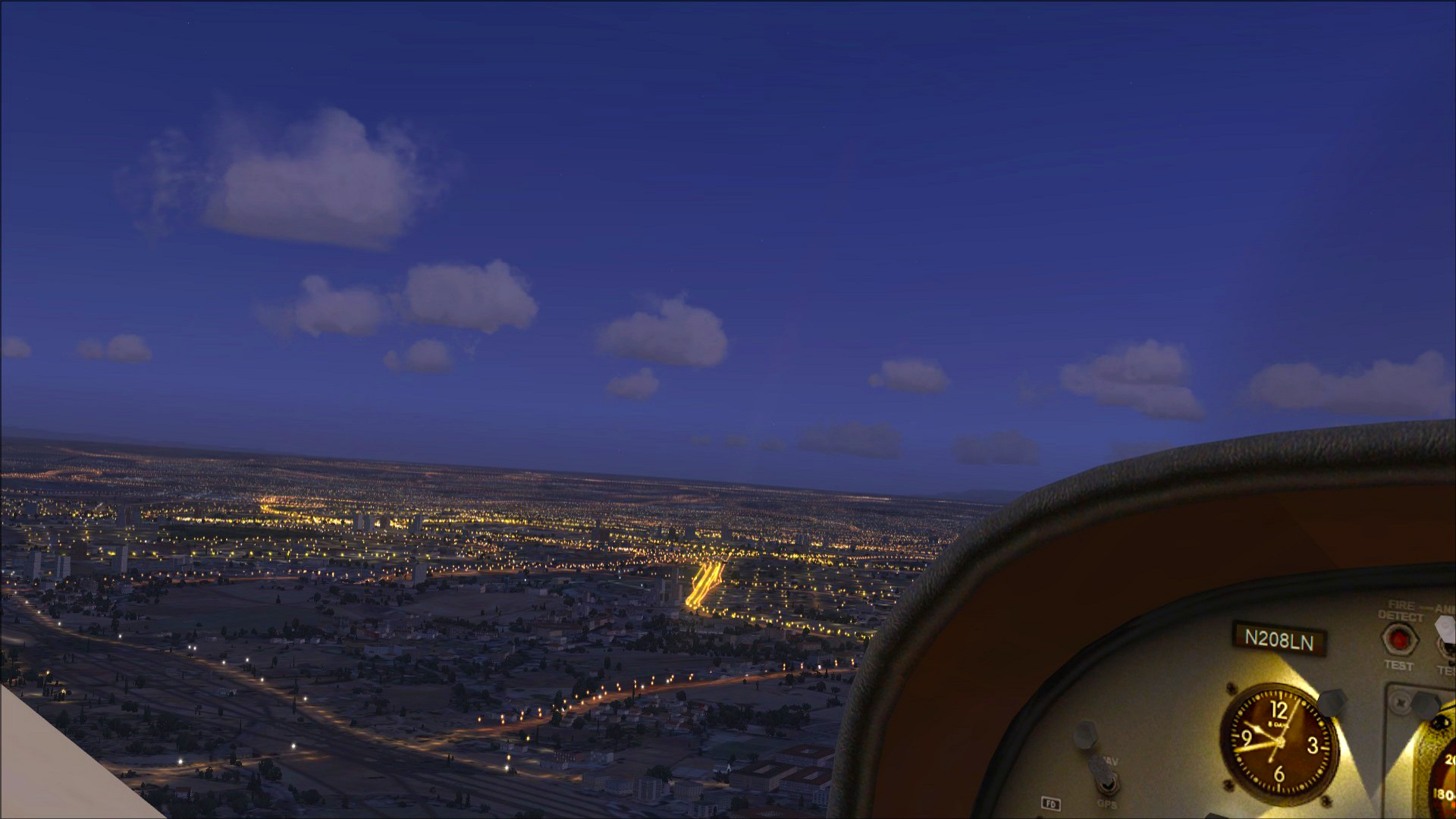 FSX Steam Edition: Night Environment: Spain Add-On Featured Screenshot #1