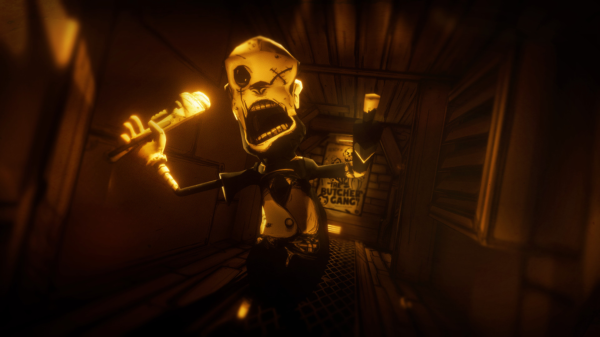 Игры бенди 2024. Bendy and the Ink Machine игра. Bendy and the Ink Machine Скриншоты. БЕНДИ из игры Bendy and the Ink Machine. БЕНДИ И чернильная машина ps4.