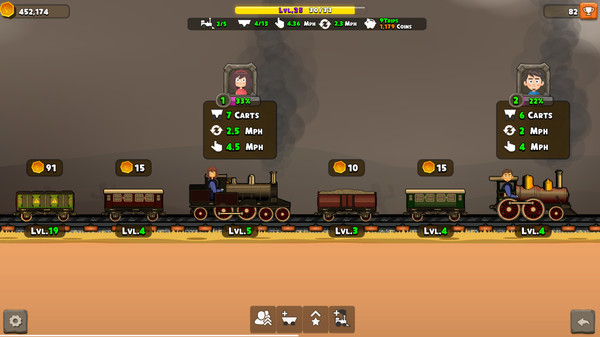 Скриншот из TrainClicker Idle Evolution